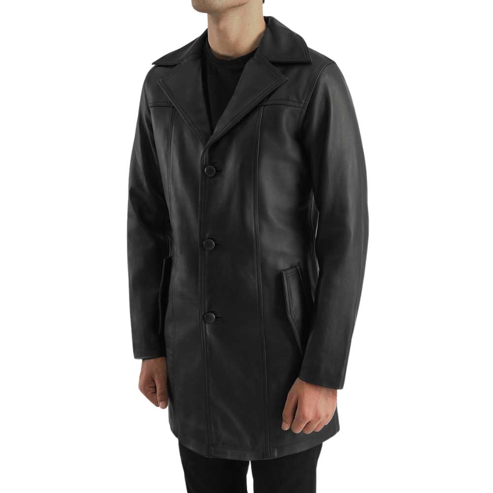 Black Leather Coat