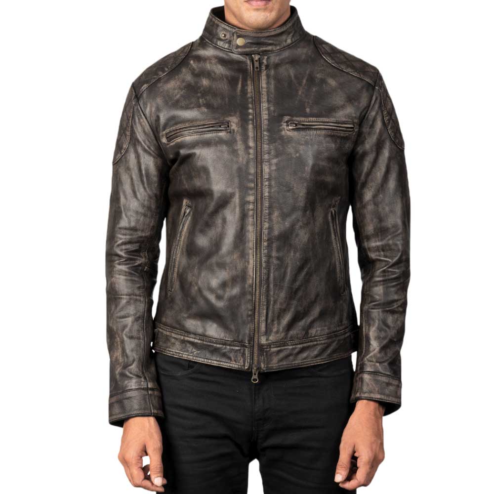 Distressed Leather Jackets for Men