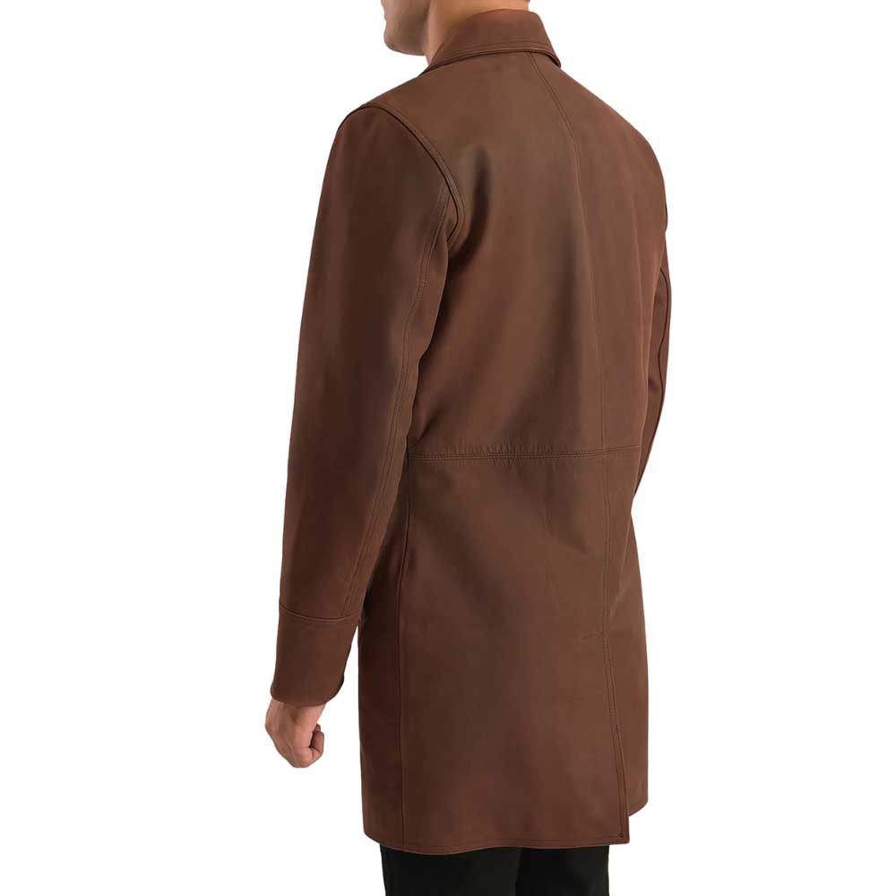 Brown Leather Coat