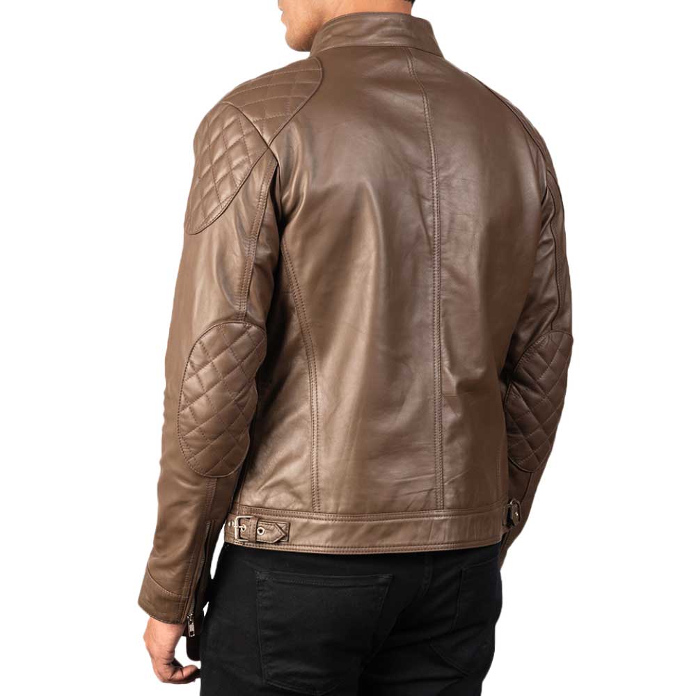 Distressed Leather Jackets for Men - Chocolate
