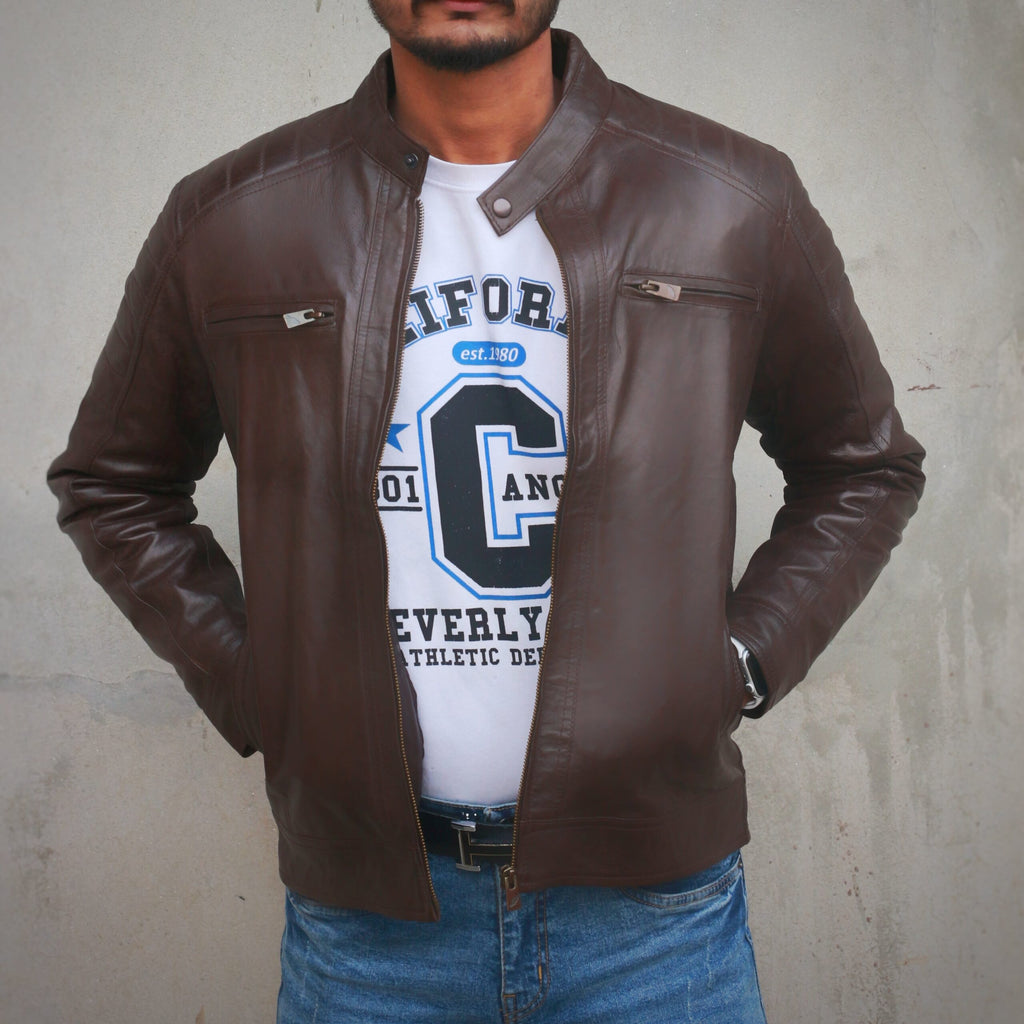 Mens Western Jackets - chocolate