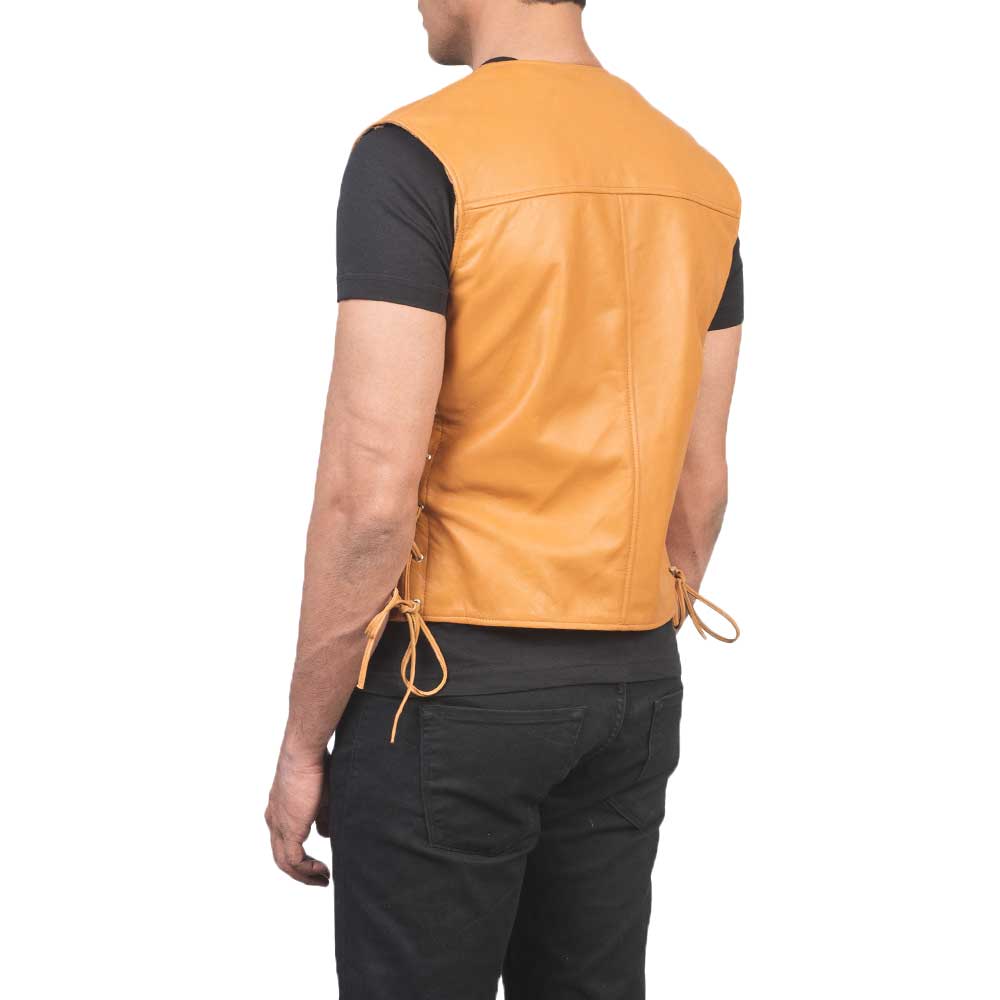 Mens Leather Vest
