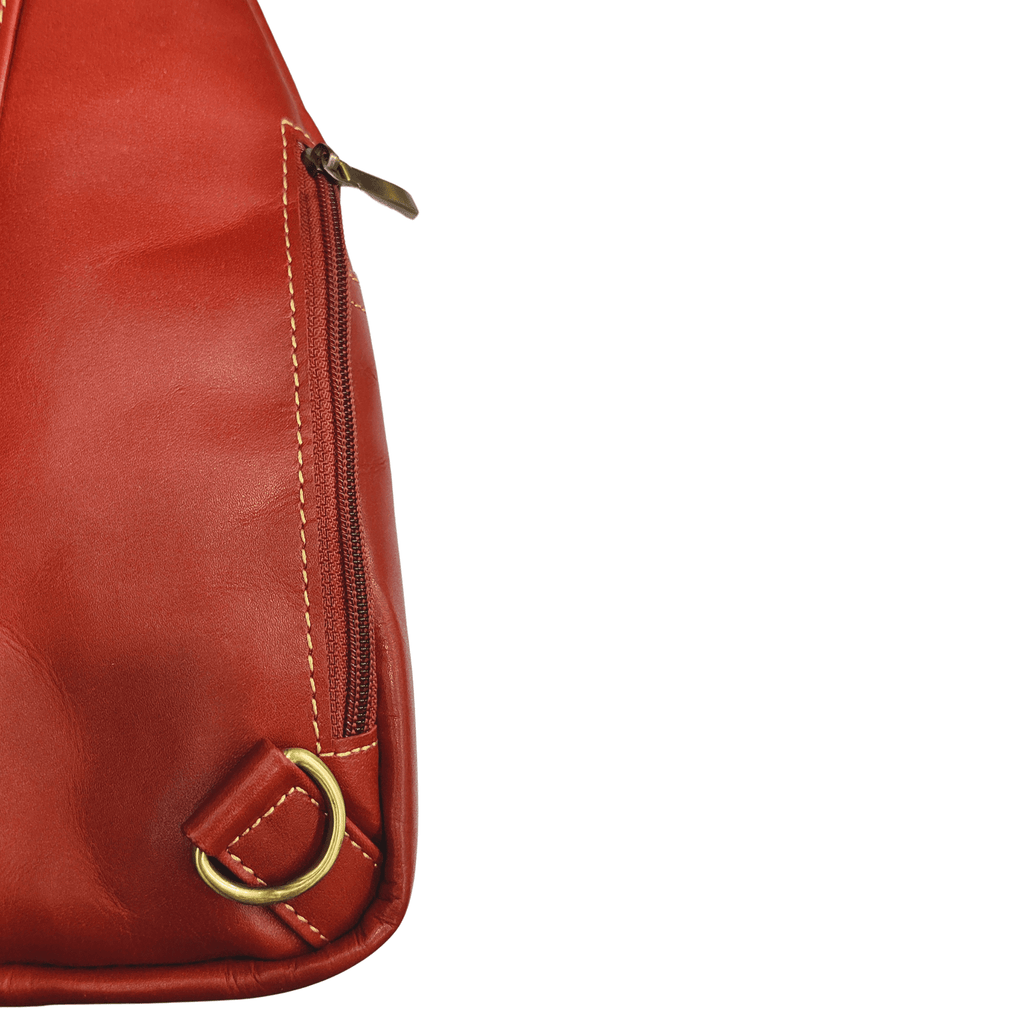Leather Sling Bag - TAN