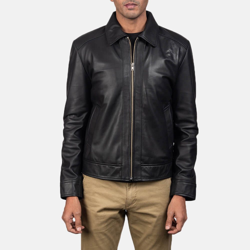 Collar Jacket Mens - black