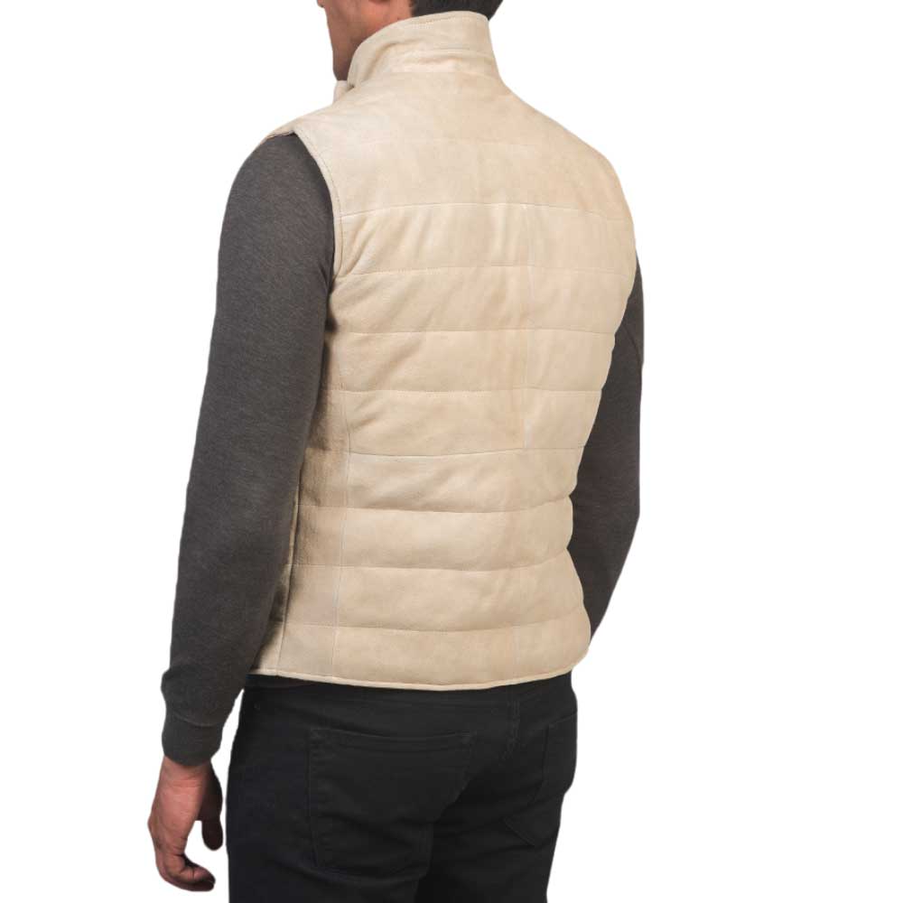 Mens Western Vest - white