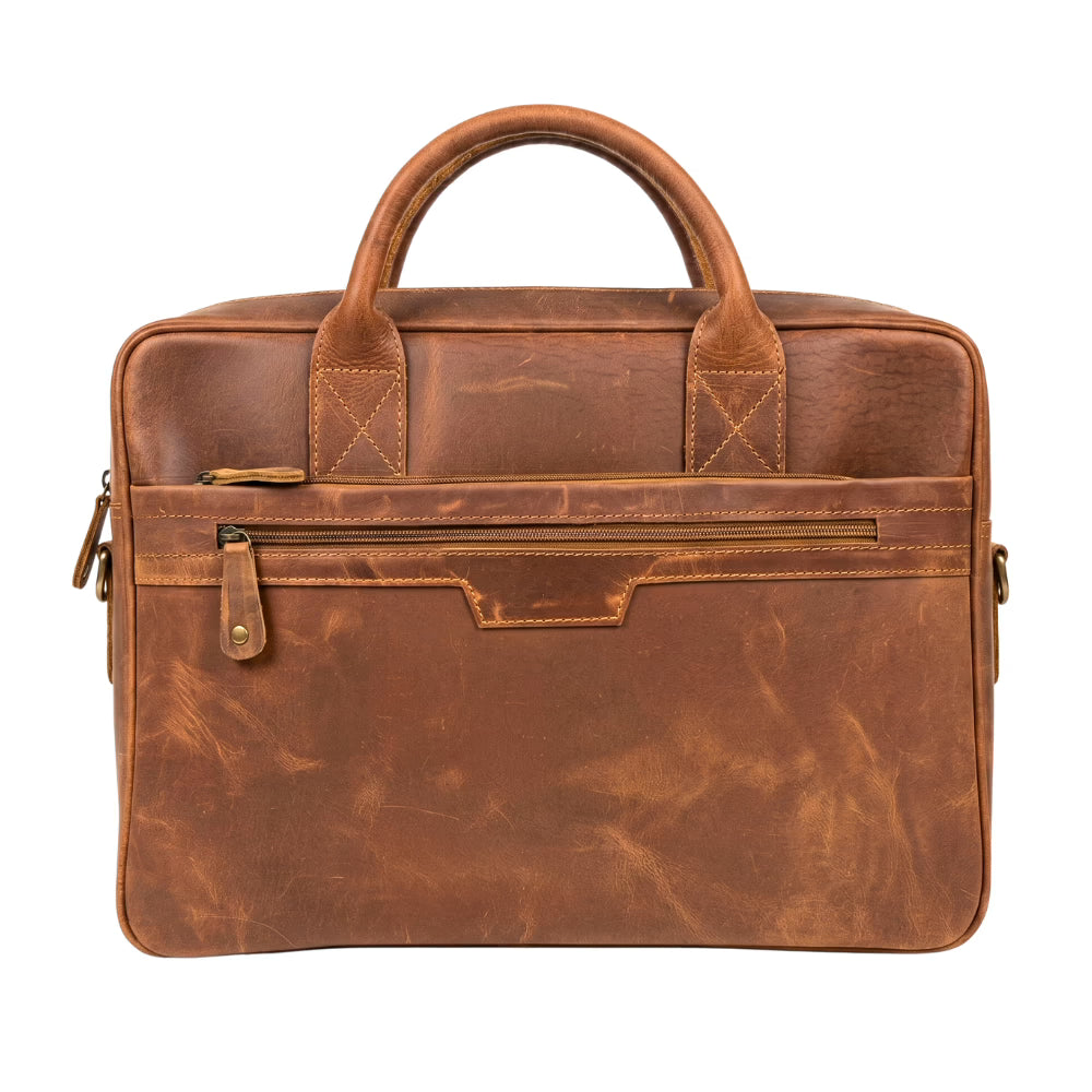 Crazy Horse Leather Laptop Bag