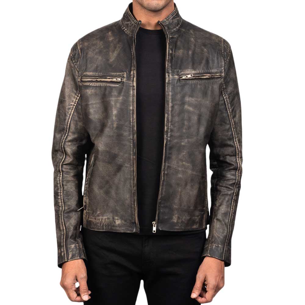 Ionic Black Leather Jacket