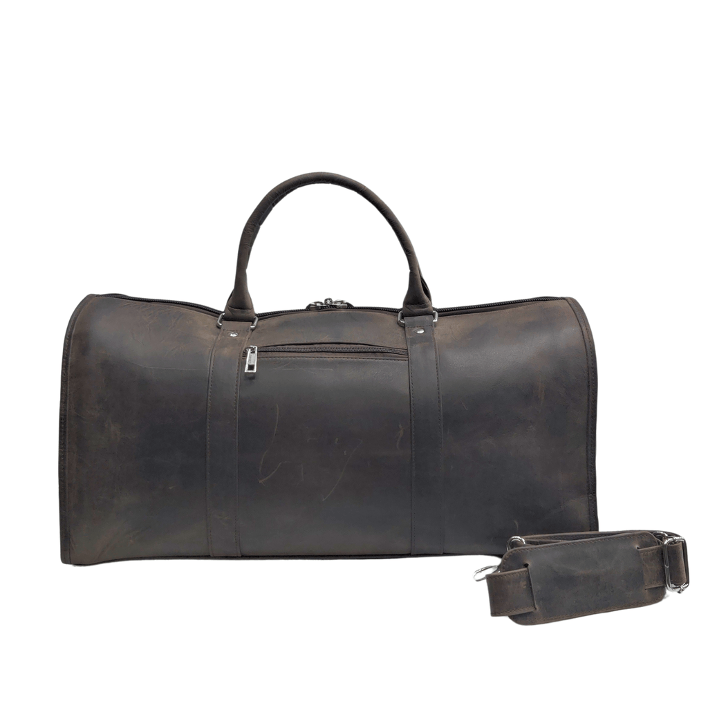 Weekender Bag with Shoe Compartment - chocolate