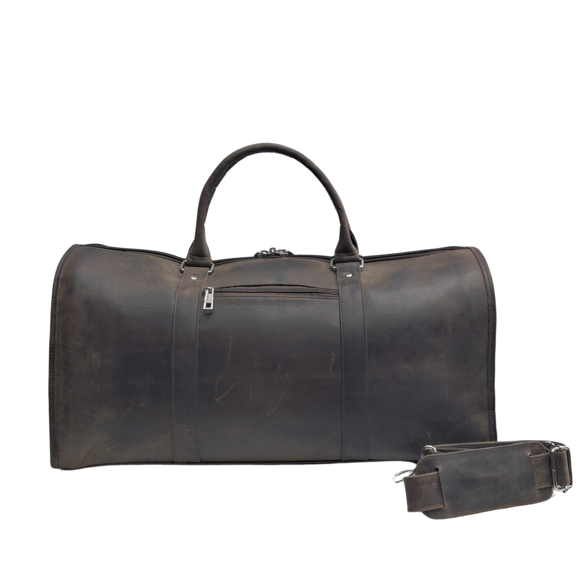 Weekender Bag with Shoe Compartment - chocolate