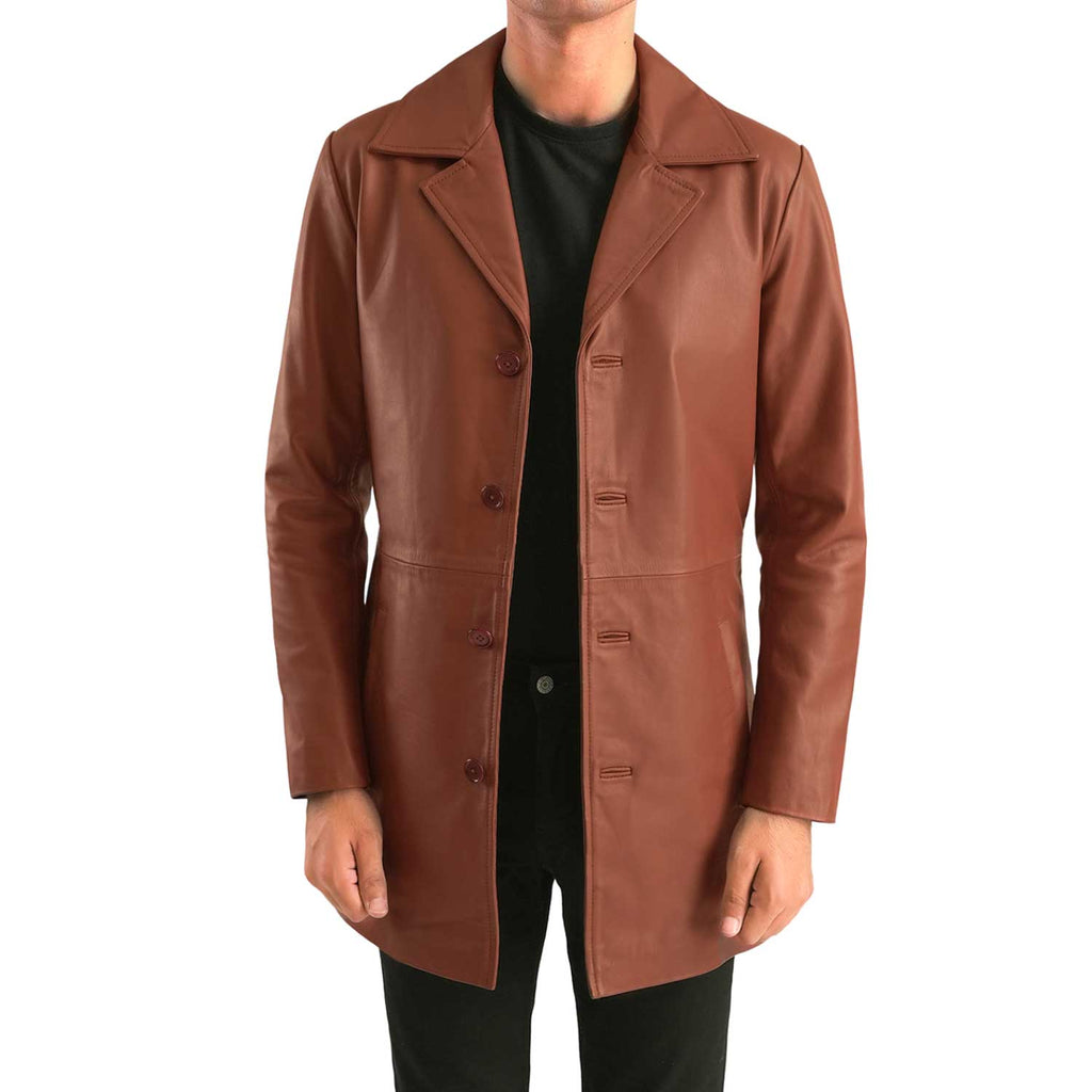 Long Coat for Men - Brown