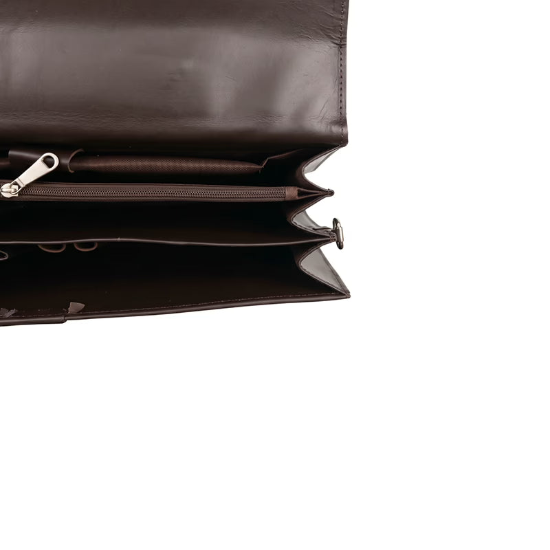 Napa Executive Briefcase - Chocolate
