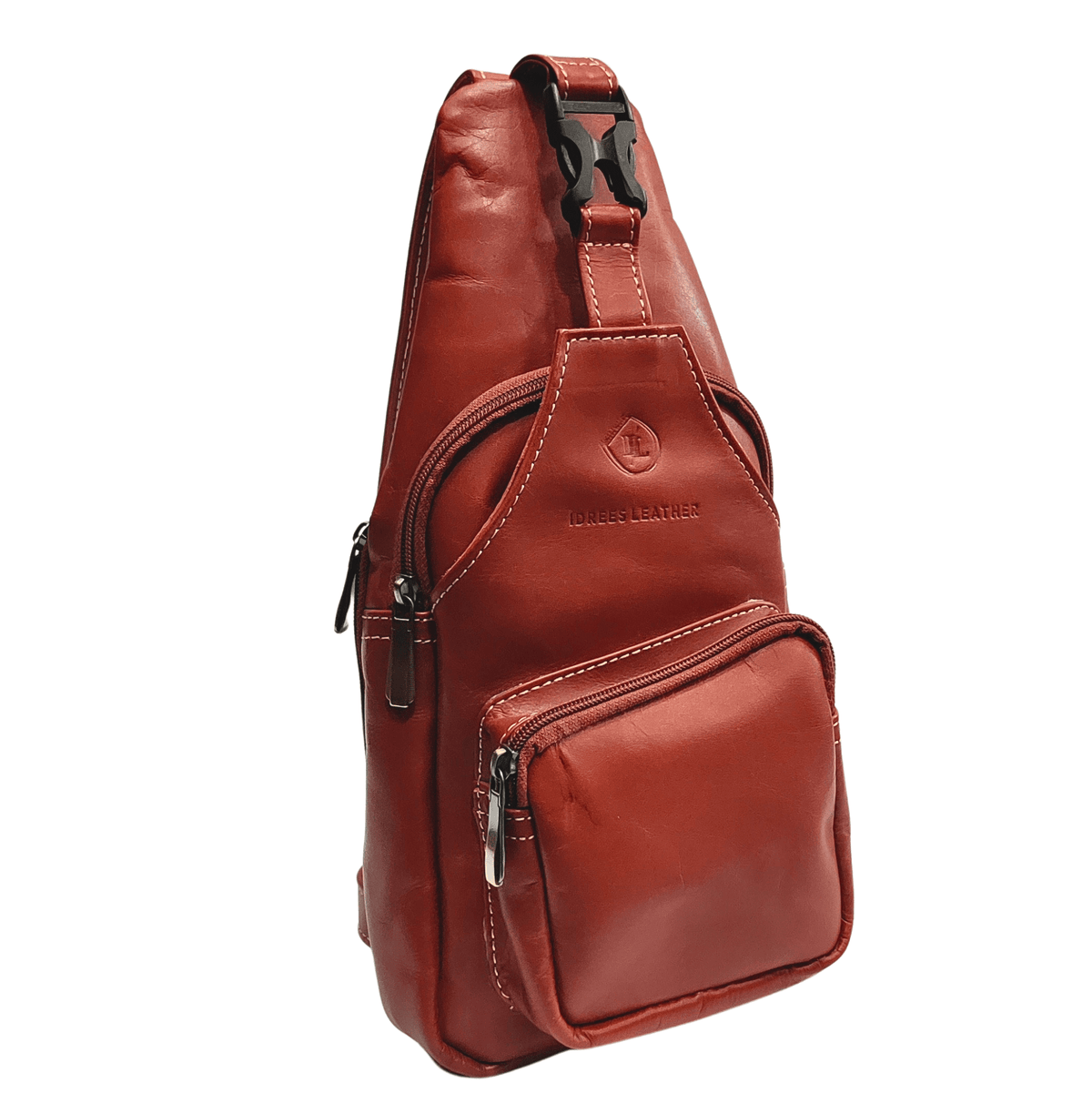 Leather Sling Bag - tan