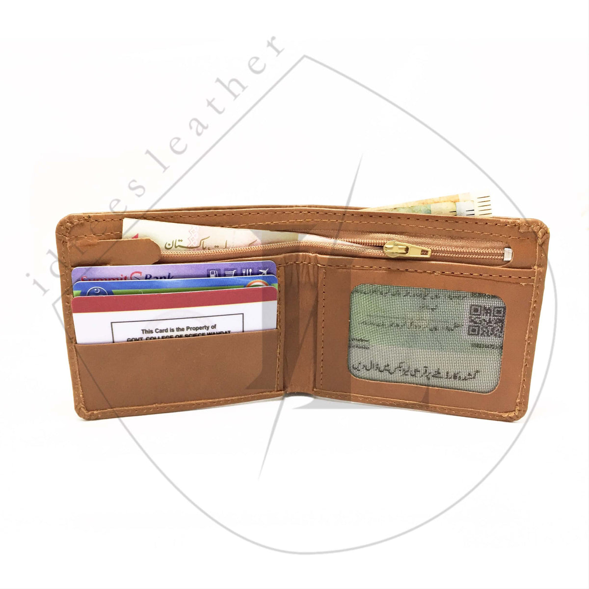 Genuine Leather Wallet - light-brown