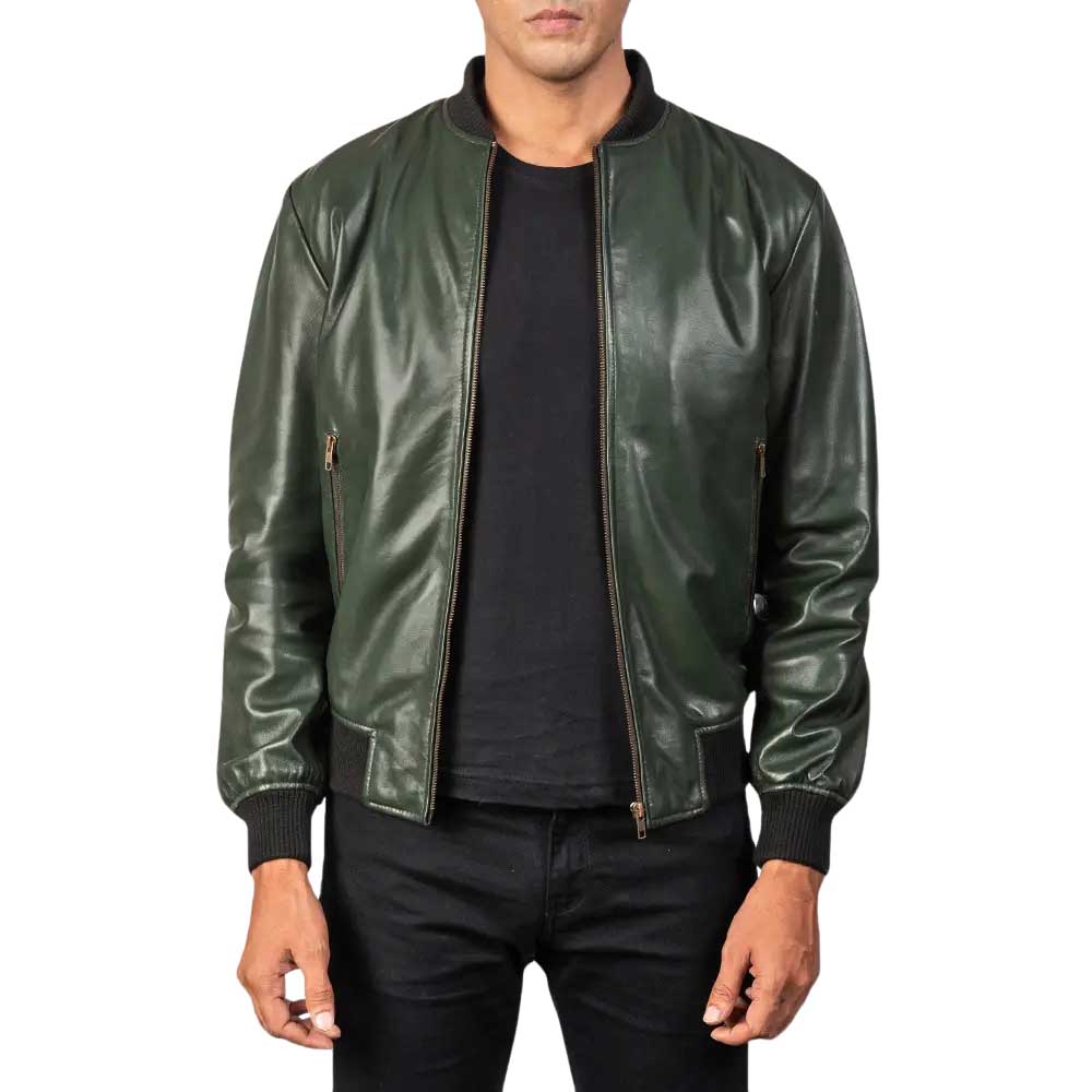 Suede Bomber Jacket