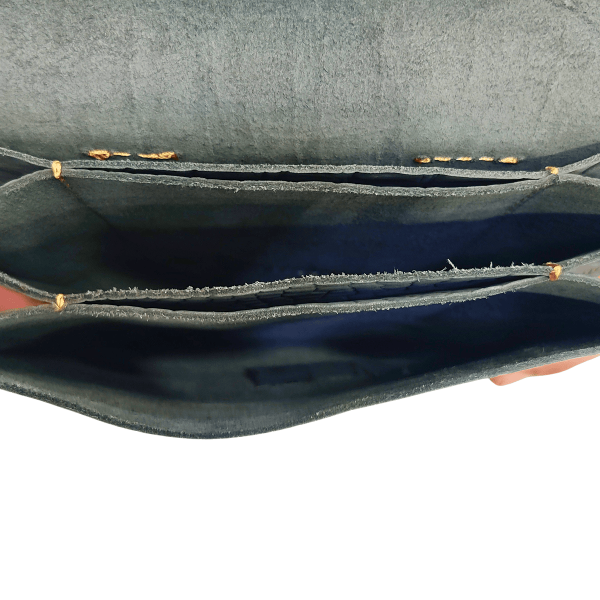Leather Cross Body Bag - Gray or Grey