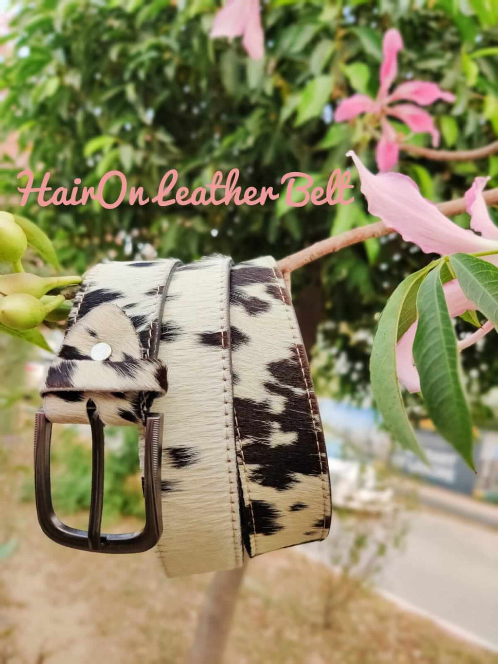 HairOn Leather Belt
