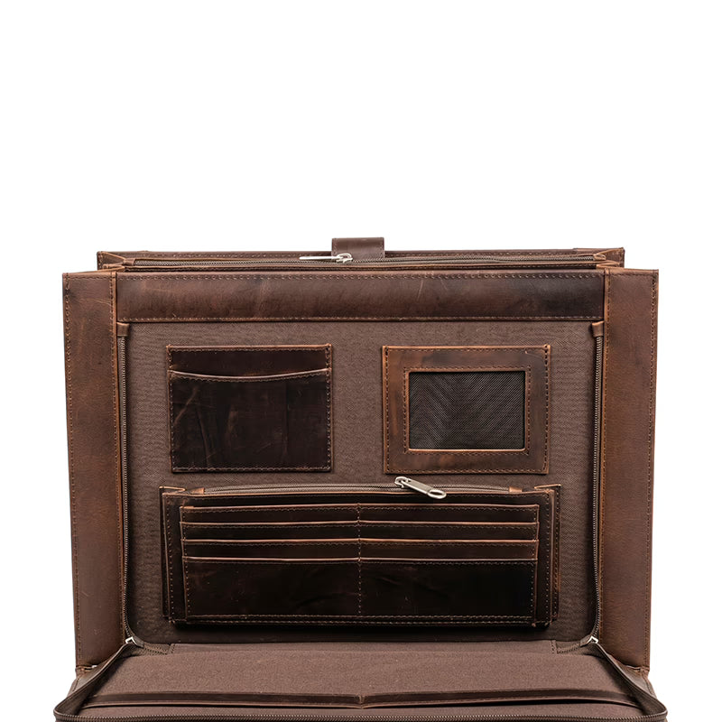 Royal Croco-Front Laptop Bag