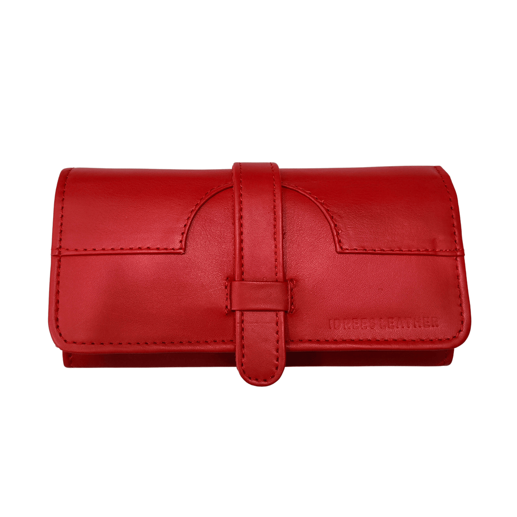 Leather Clutch - red