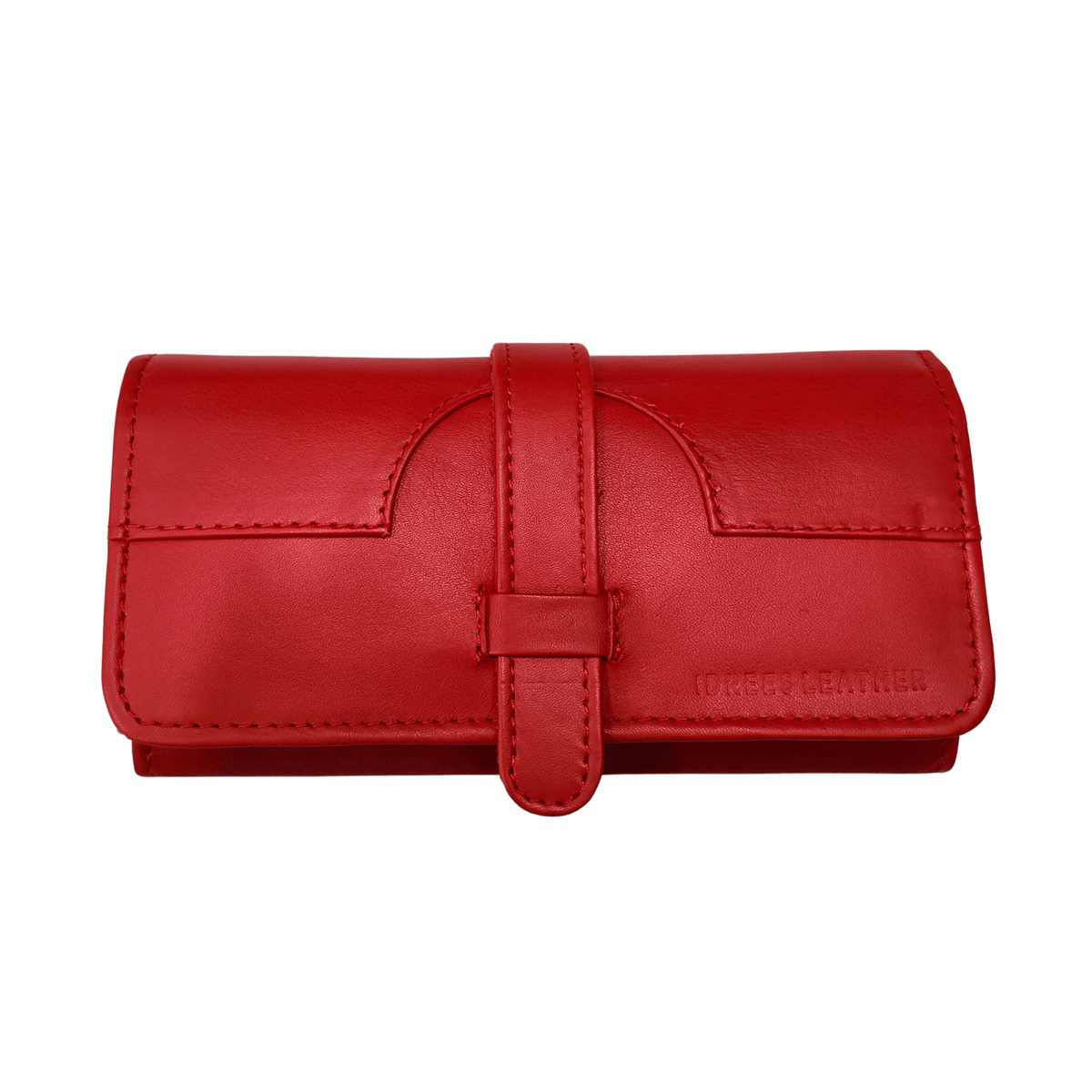 Leather Clutch - red
