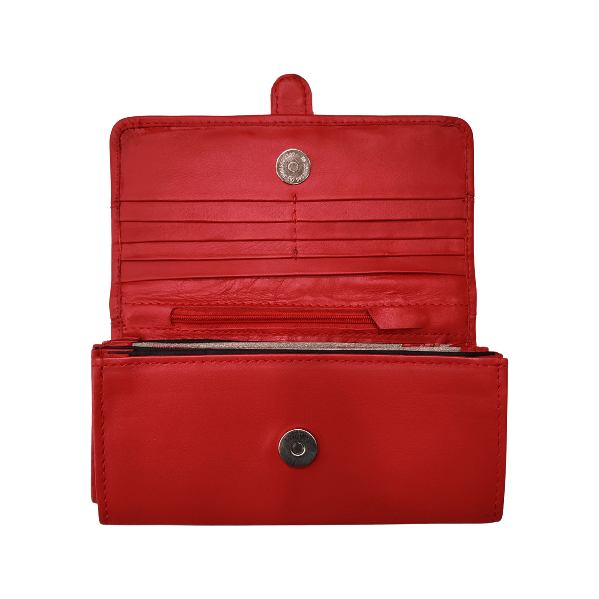 Leather Clutch - red