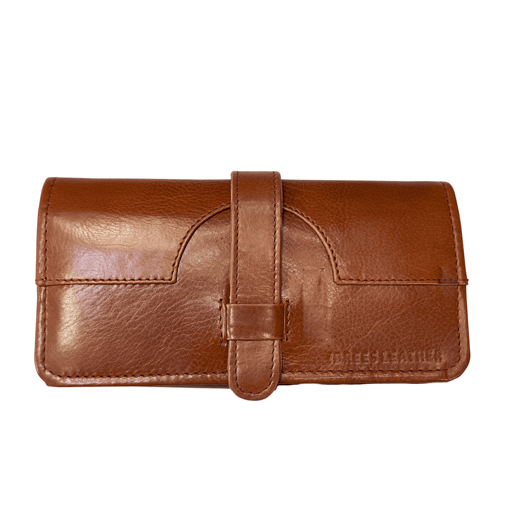 Leather Clutch - brown