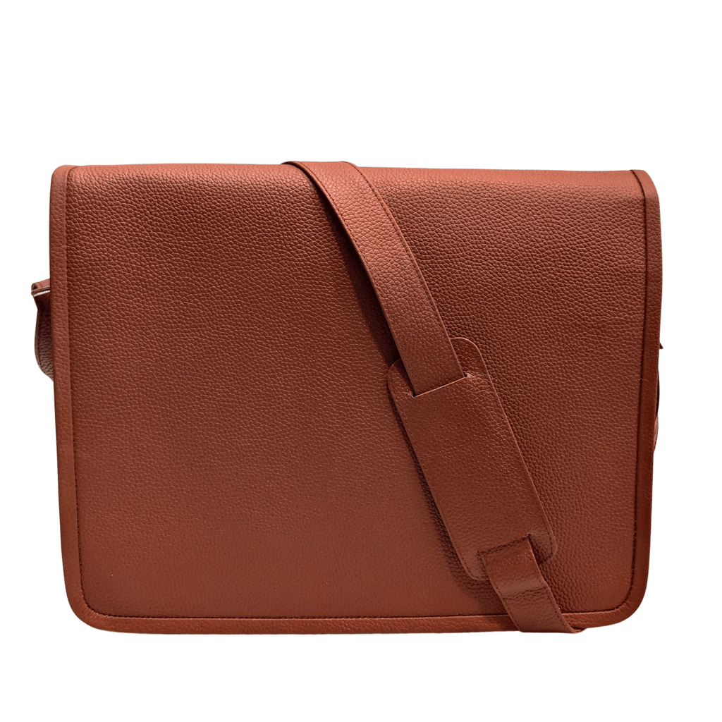Leather Laptop Bag - tan