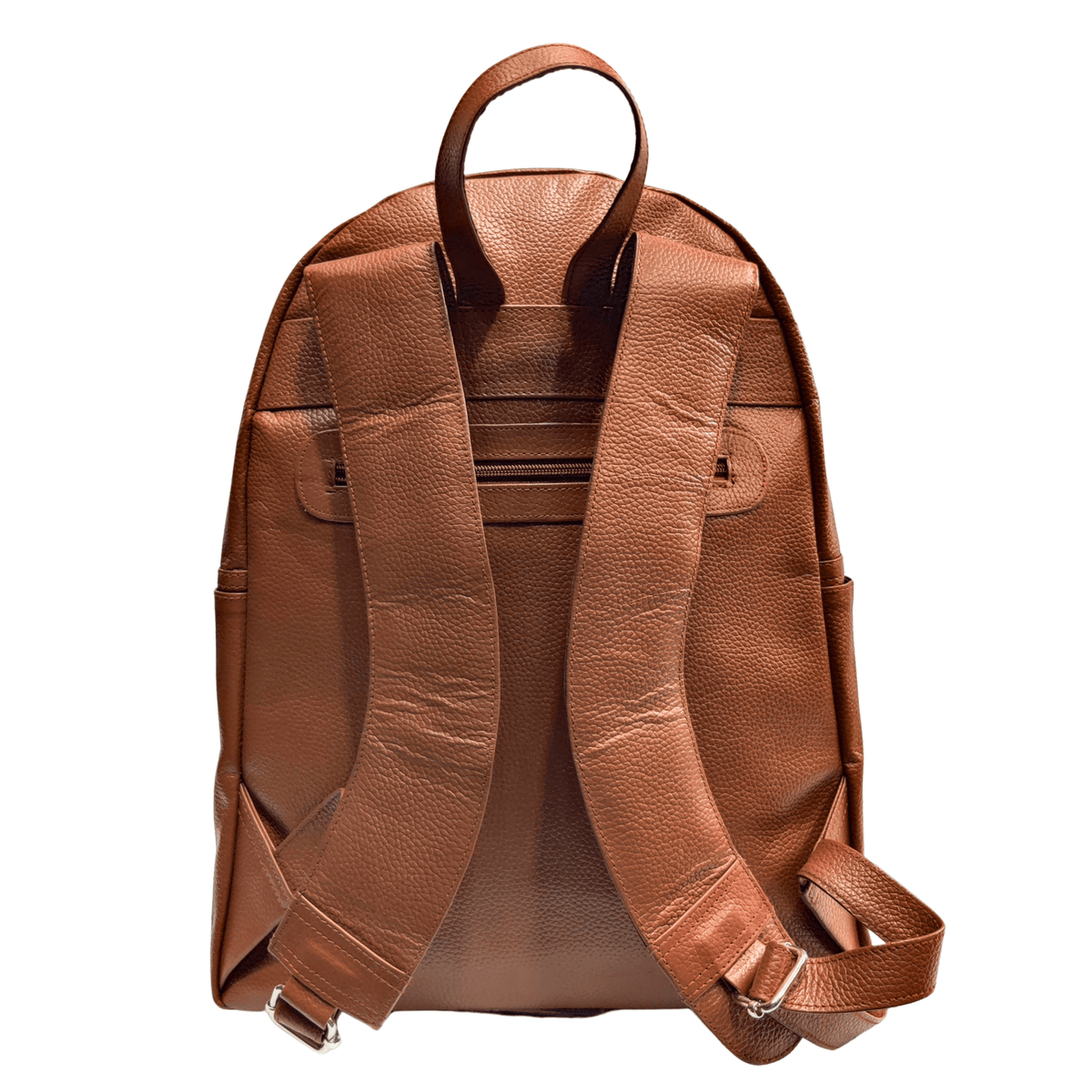 Mens Leather Backpack - brown