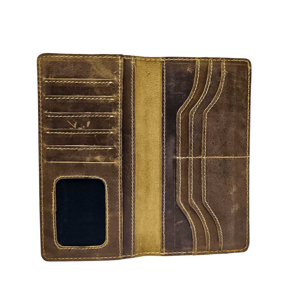 Long Leather Wallet - chocolate