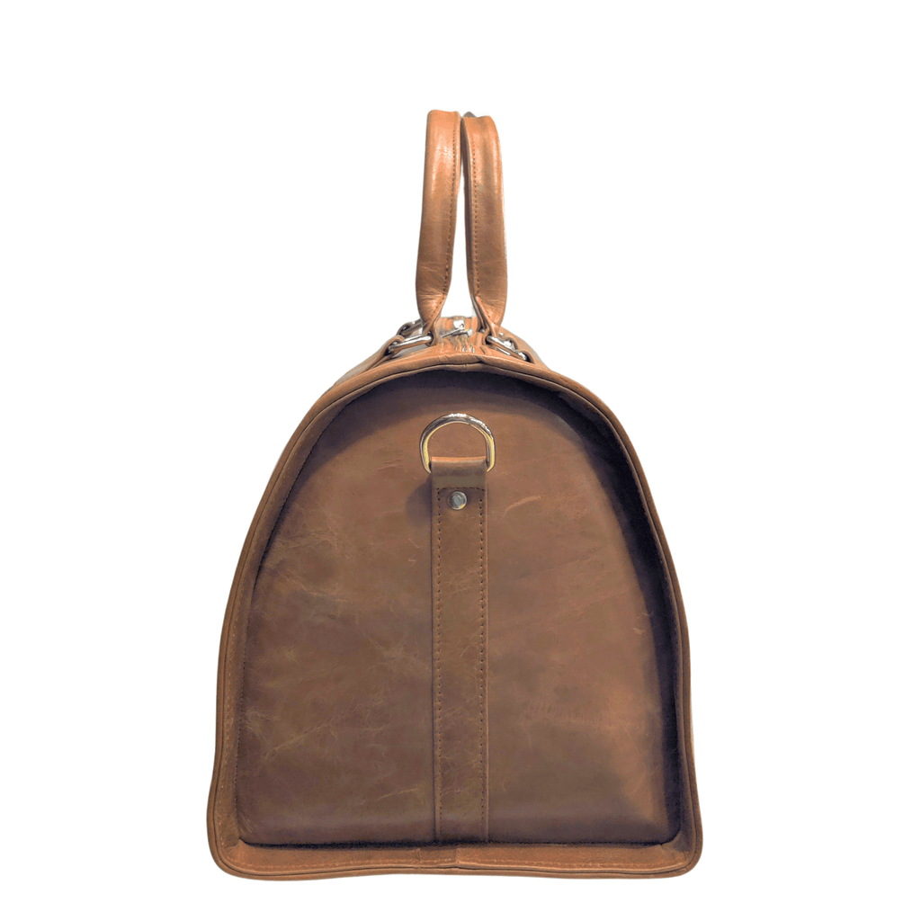 Weekender Bag with Shoe Compartment - caml