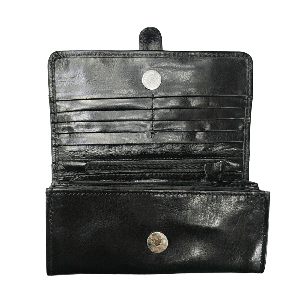 Leather Clutch - Black