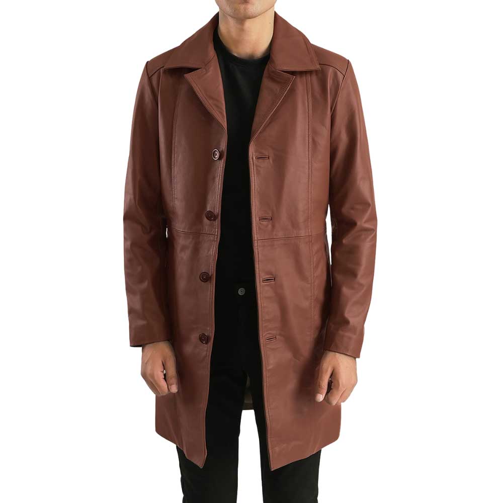 Long Leather Coat