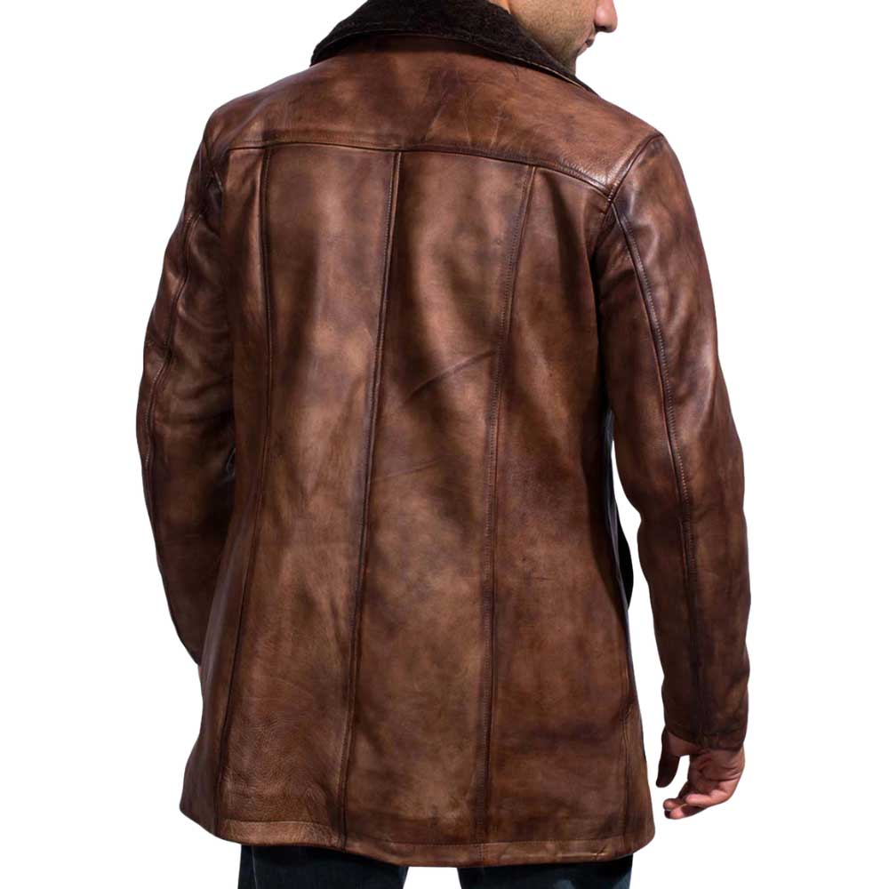 Leather Shearling Coat