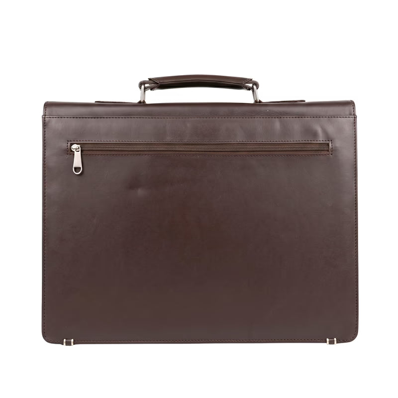 Napa Executive Briefcase - Chocolate