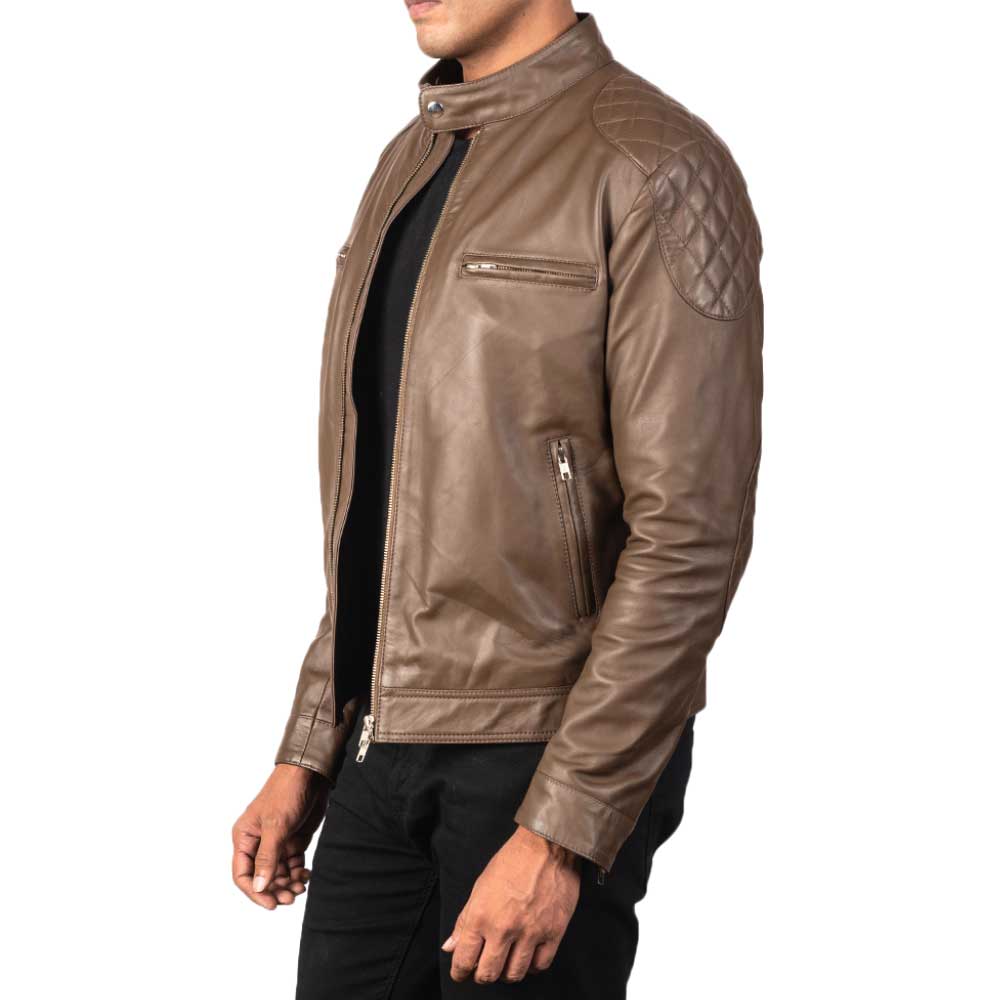 Distressed Leather Jackets for Men - Chocolate
