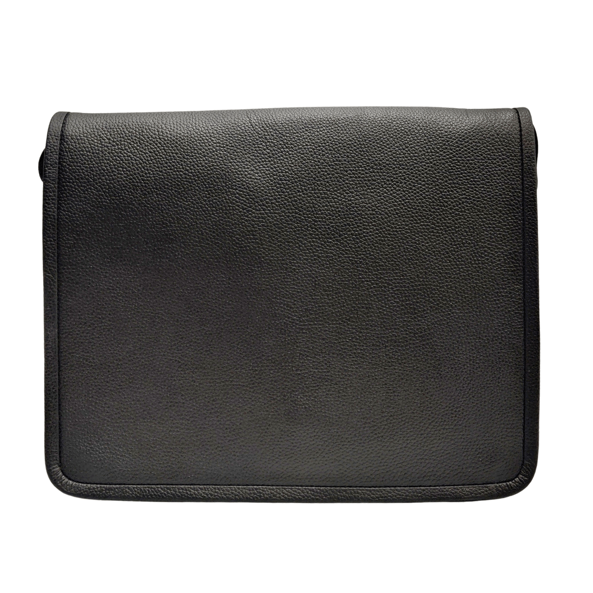 Leather Laptop Bag - black
