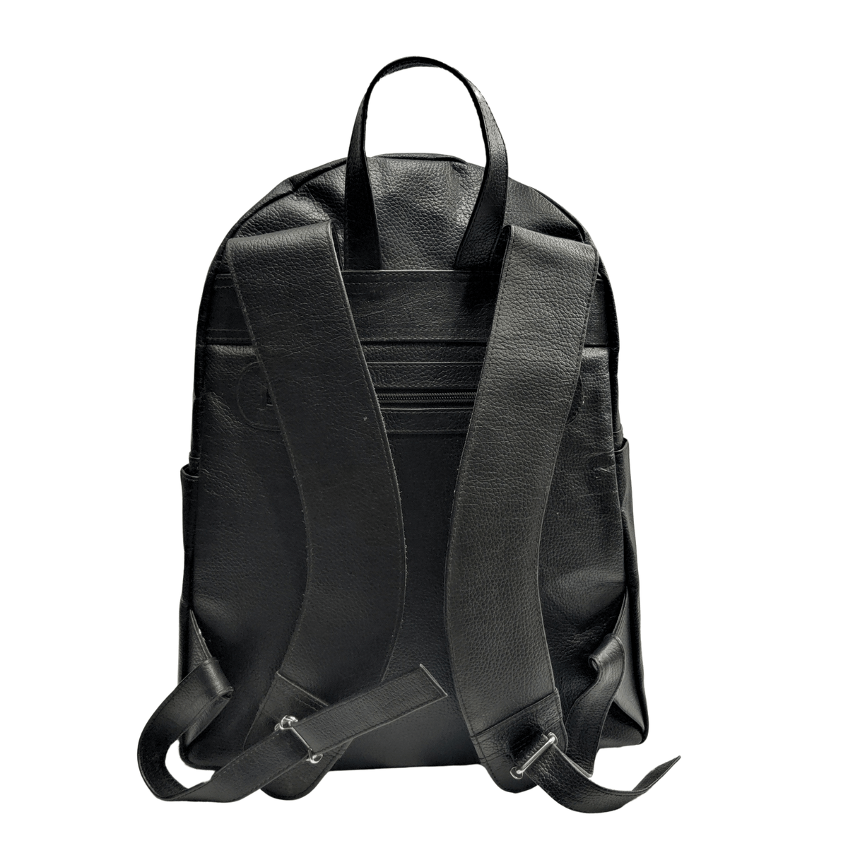 Mens Leather Backpack - Black