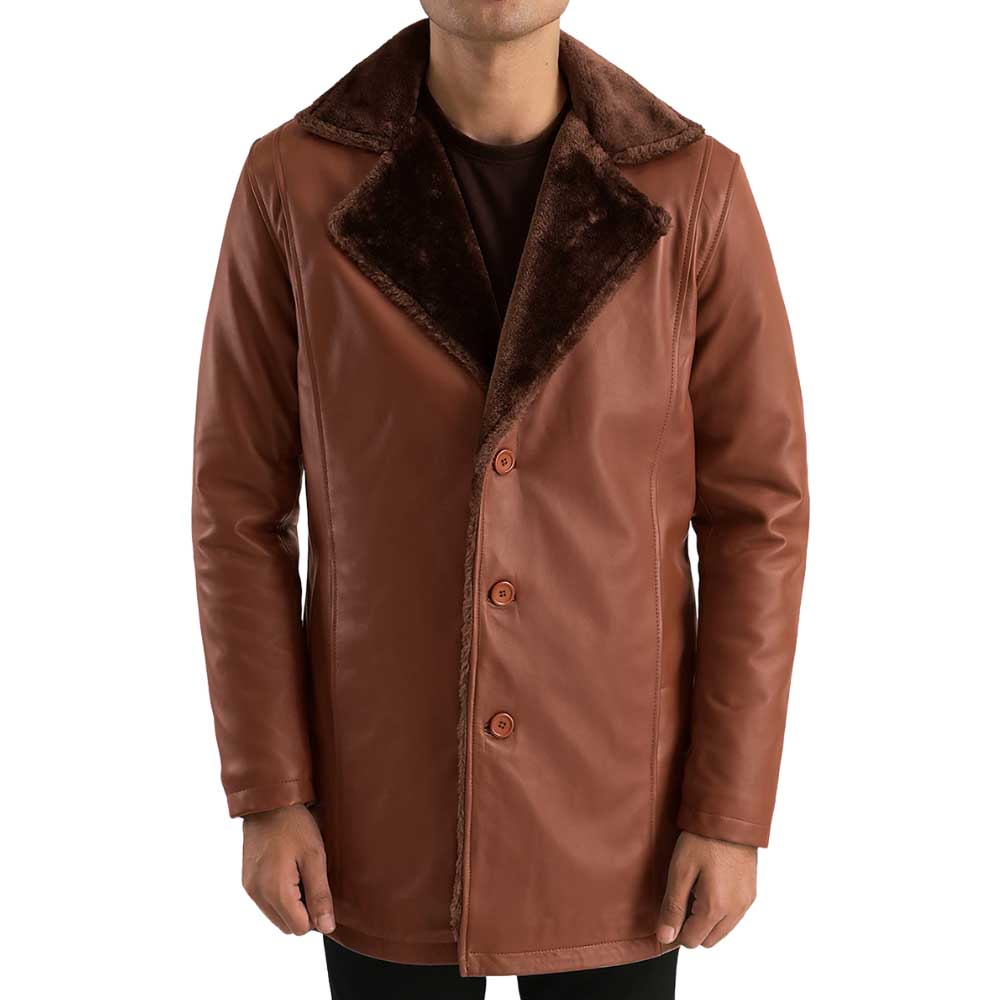 Leather Shearling Coat