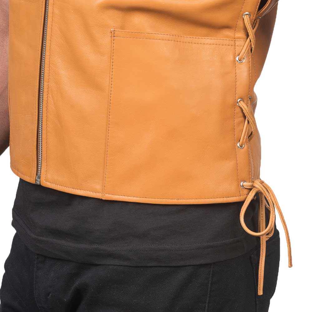 Mens Leather Vest