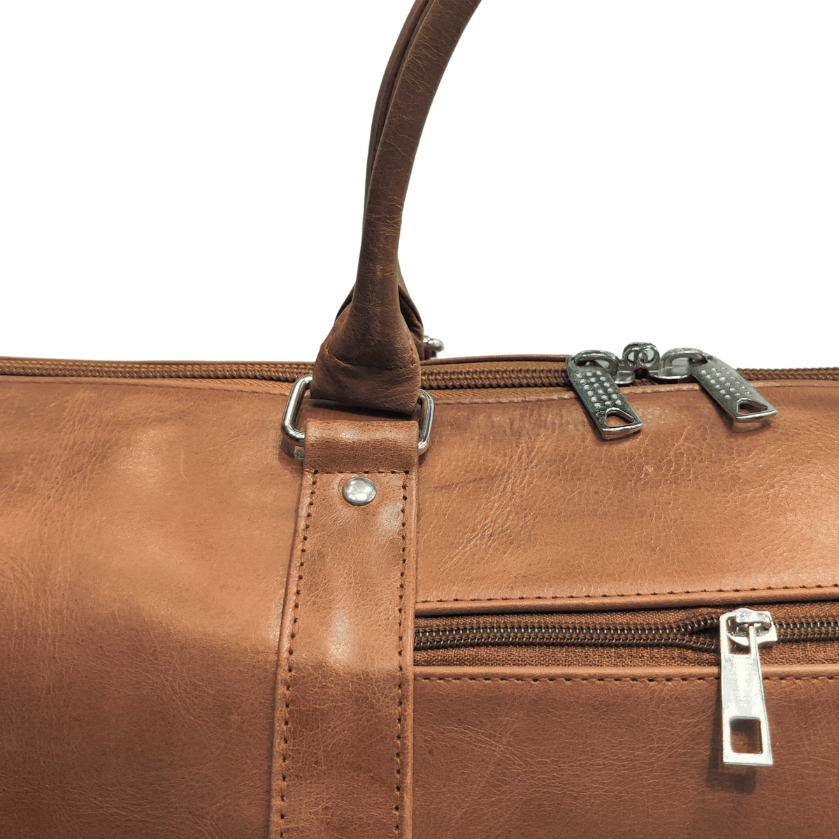 Weekender Bag with Shoe Compartment - caml