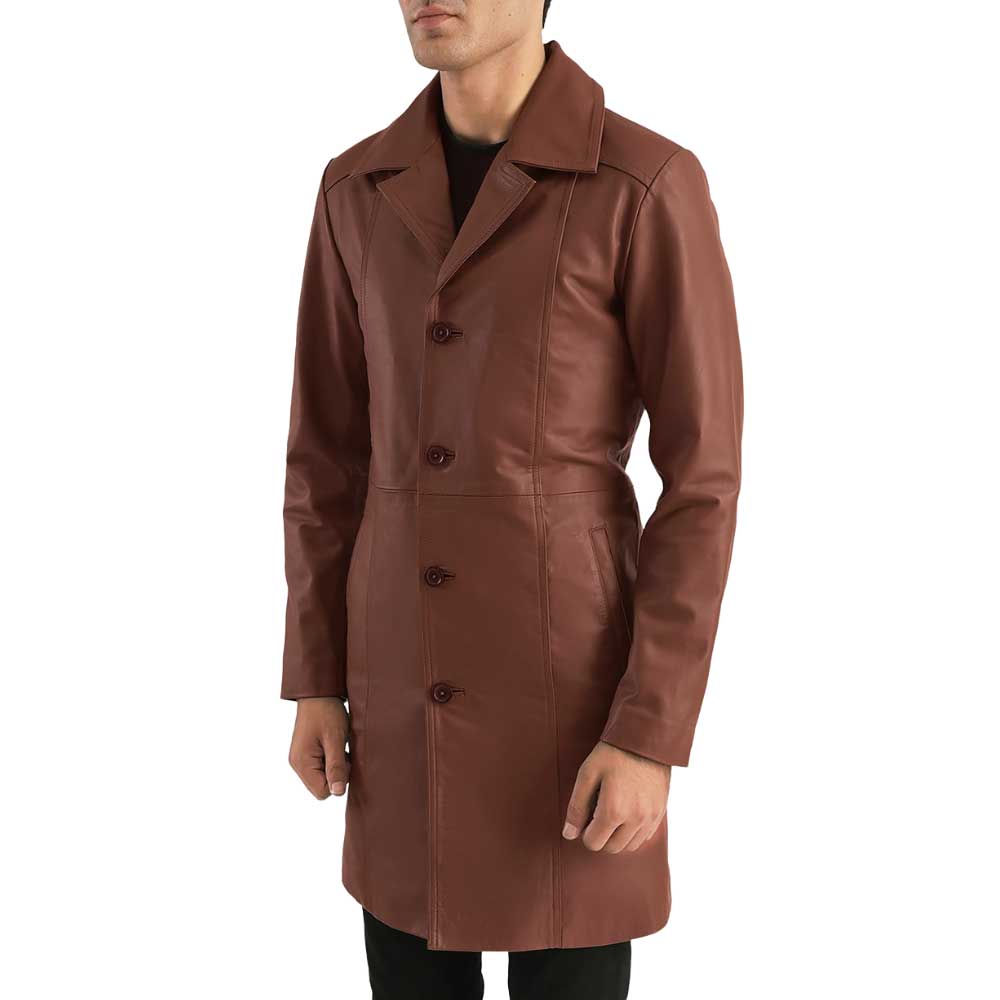 Long Leather Coat