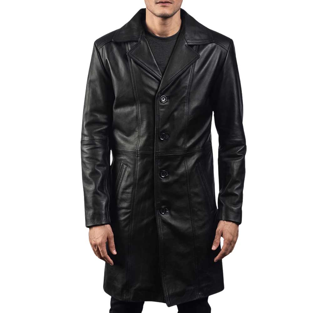 Long Leather Coat