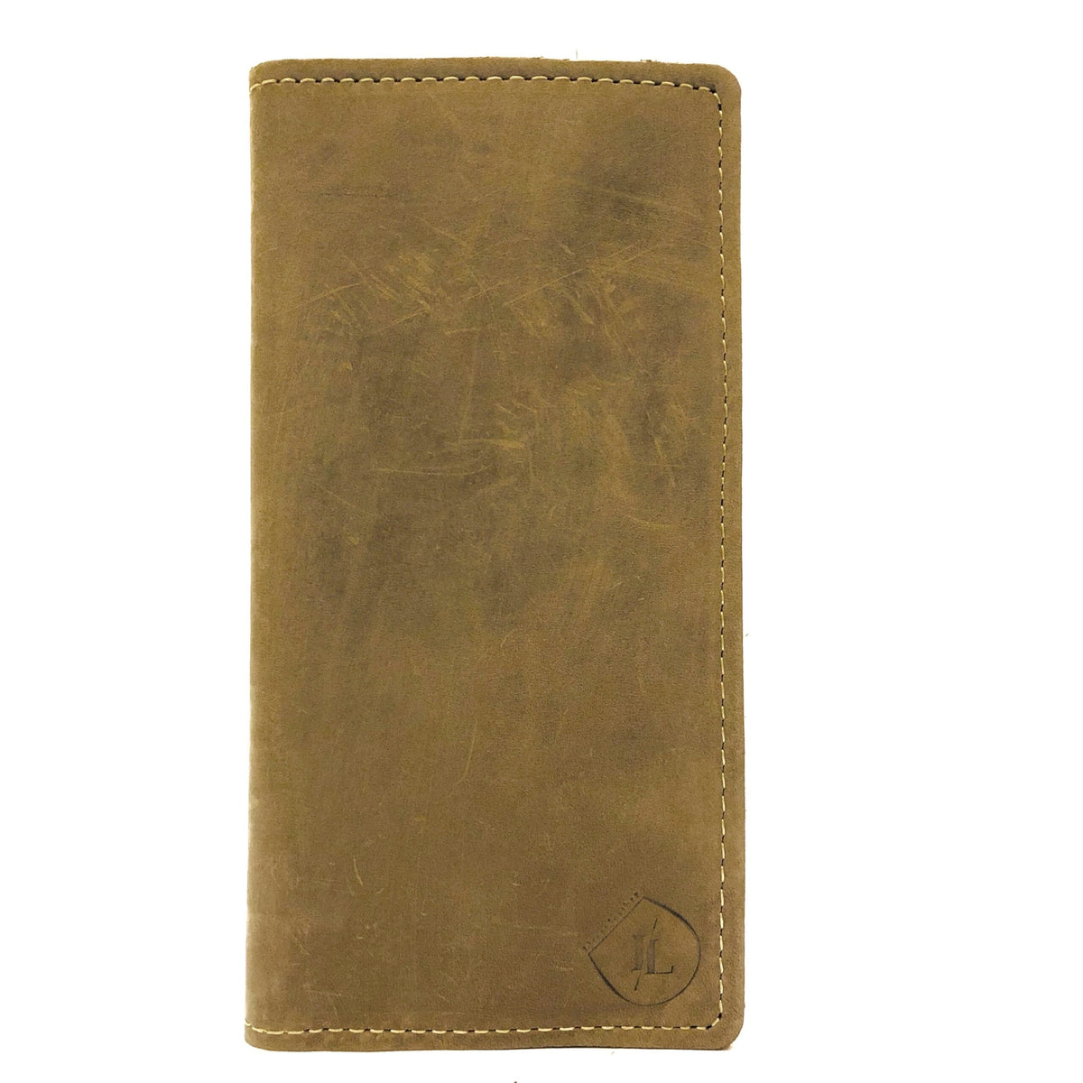 Long Leather Wallet - Gray or Grey