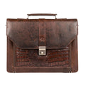 Royal Croco-Front Laptop Bag