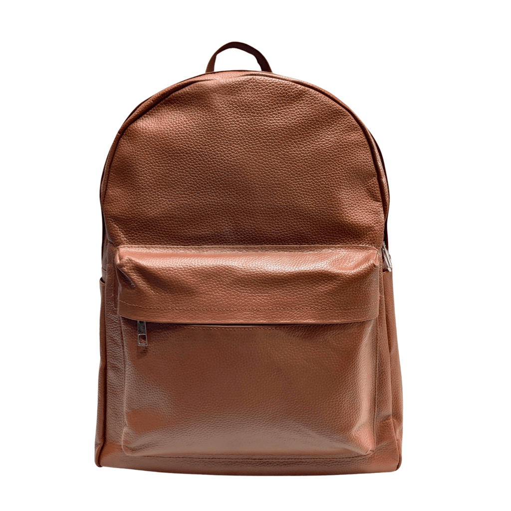 Mens Leather Backpack - brown