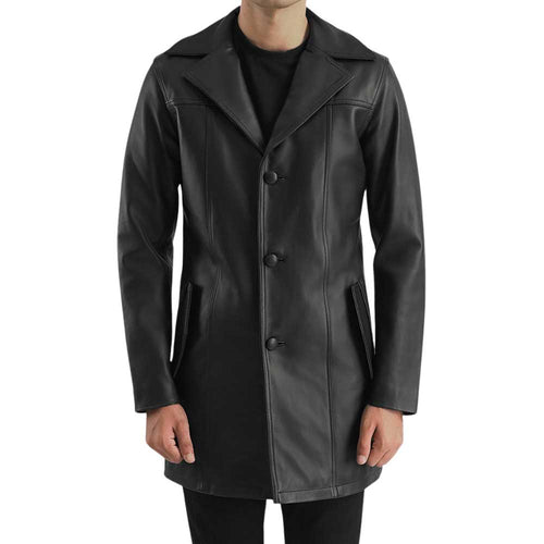 Black Leather Coat