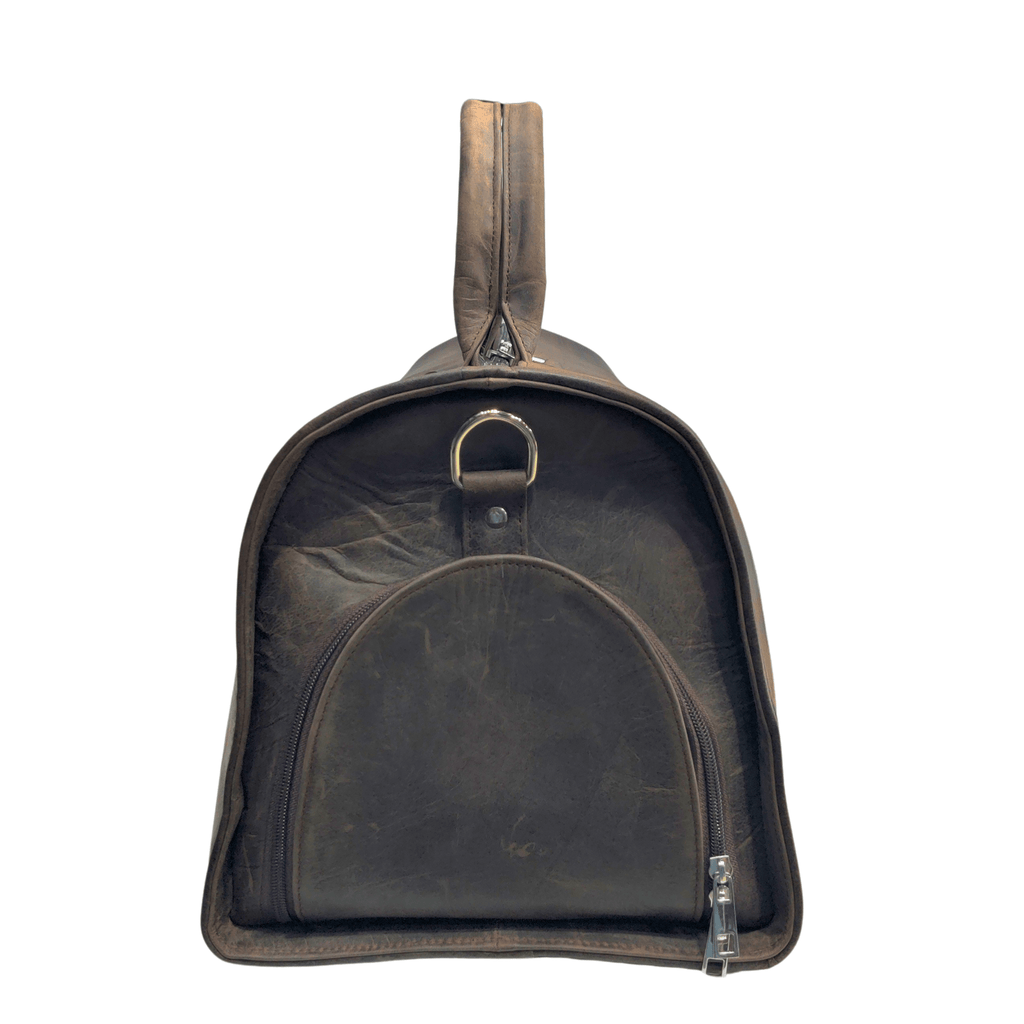 Weekender Bag with Shoe Compartment - Chocolate