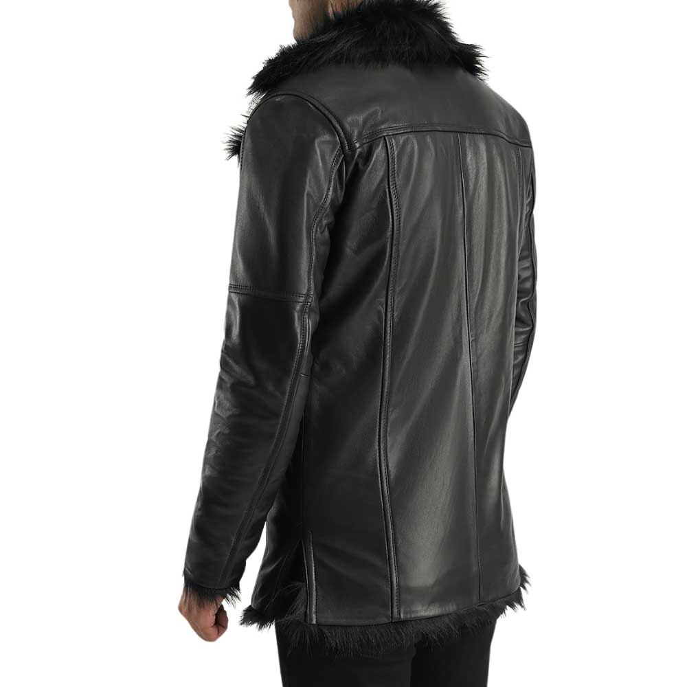 Leather Sherpa Jacket