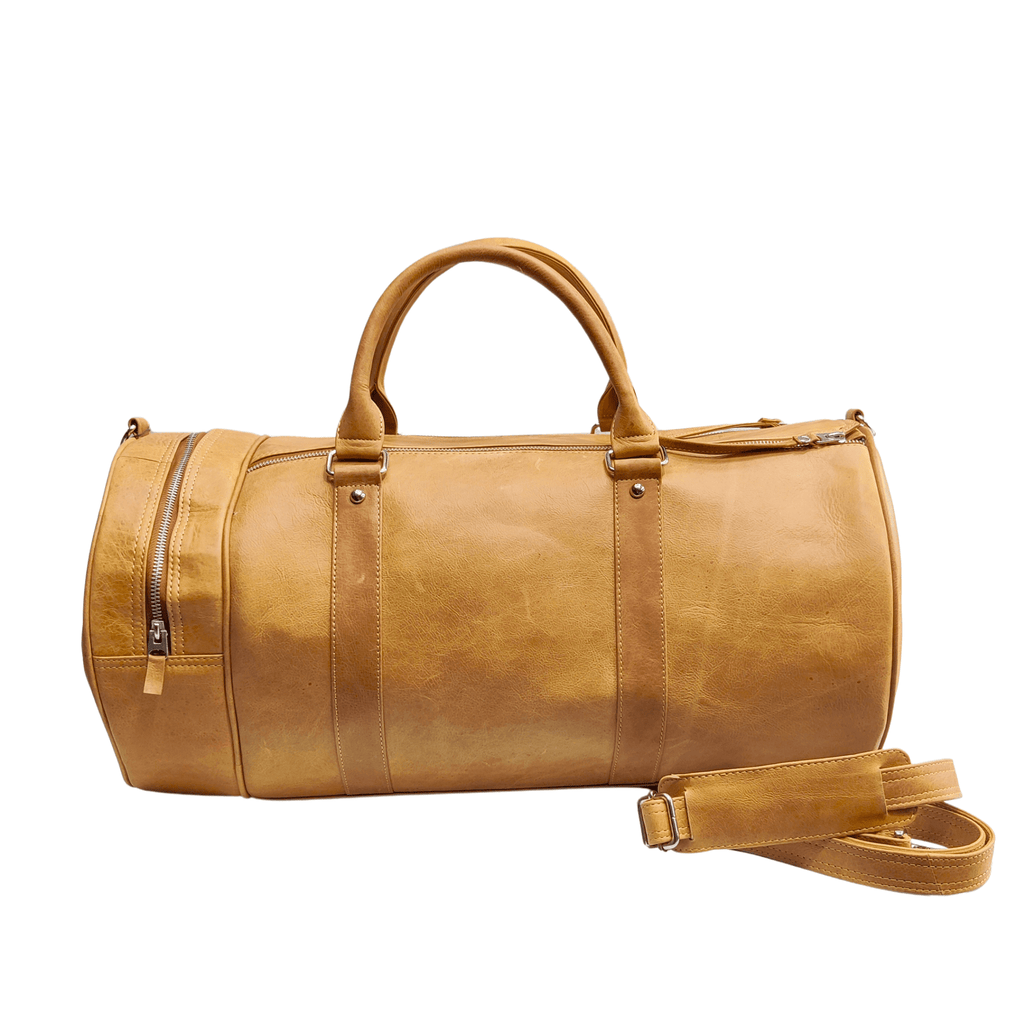 Canvas Duffle Bag - camel