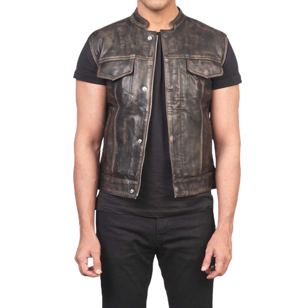 Mens Waistcoat - Brown