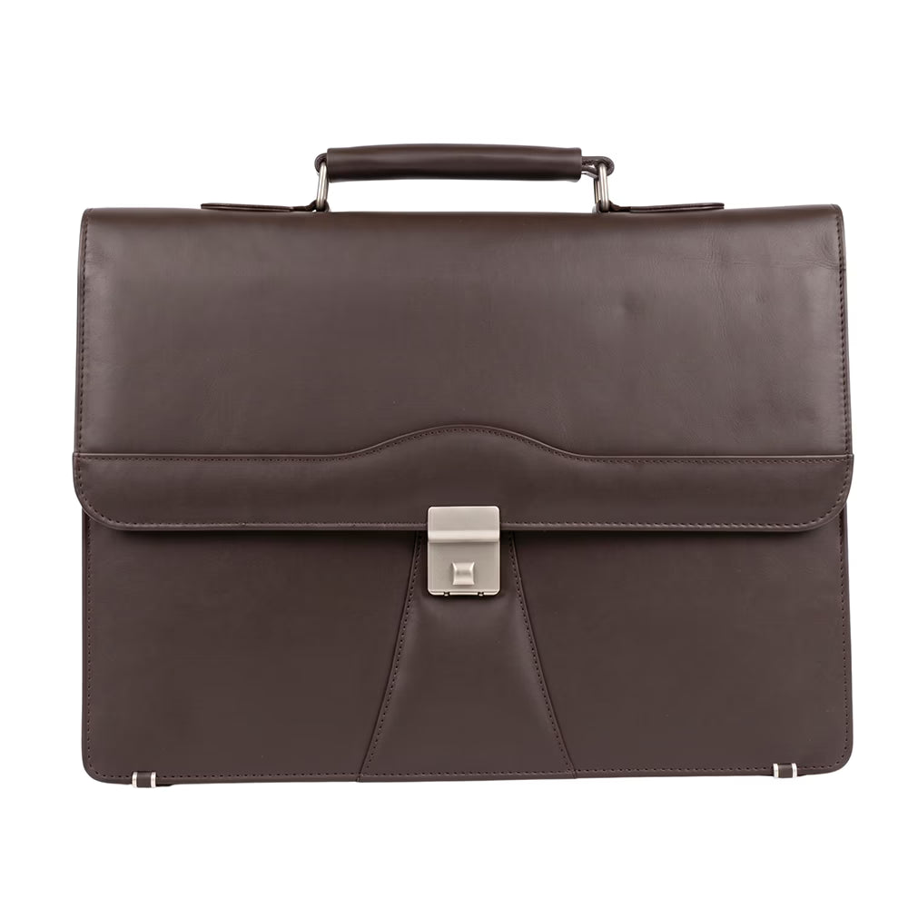 Napa Executive Briefcase - Chocolate